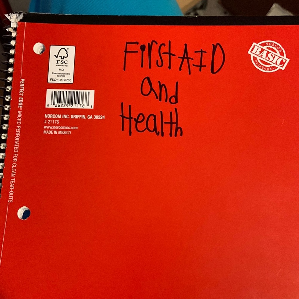 First aid notes